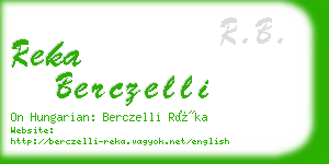 reka berczelli business card